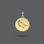 Zodiac Gold Star Constellation Pendant