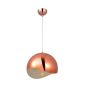 230VAC 40W 1XE27 Bowl Pendant Rose Gold 300MM Dia.