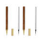 2 Pack - Solid Wood & Brass Signature Pen - Brown