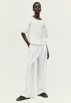 Puff-sleeved Blouse - White