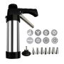 Stainless Steel Cookie Press Gun Kit For Diy Home Party Fun