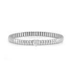 Extension Bracelet Stainless With Heart And Stones
