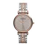 Emporio Armani Classic Analog Quartz Two Tone Stainless Steel Women's Watch AR1840