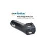 Manhattan Popcharge Auto Duo - Car USB Charger With 2 Ports Converts Car Cigarette Lighter Socket Into USB Power Source