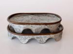 Oval Metal Base On Foot