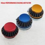 44MM Race Cone Air Filter - Blue Red Silver Gold Available - Silver