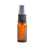 5ML Amber Glass Aromatherapy Bottle With Serum Pump - Black 18 410