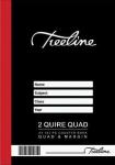 A4 Hard Cover 2 Quire Quad Ruled Counter Book 192 Pages