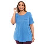 Donnay Plus Size Essential Slub Tee Blue