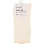 Clicks Trendy Socks Solid Cream With Edge 7-11