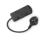 Rct 2 Sa Socket Multiplug With UK Plug Black