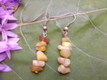 Yellow Opal Chip Earrings