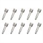 10 Pcs 6.35MM Solder Free Plugs Kit Diy Guitar Pedal Board