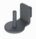 8 Vertical Hooks Anthracite