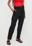 Superbalist Barrel Leg Trouser With Self Fabric Tie Belt - Black
