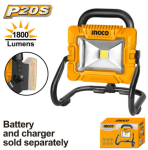 Ingco Cordless 20V Lithium-ion Work Lamp 1800L Tool Only CWLI2025