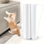 1ROLL Cat Scratch Guard 19.99CM X 3.0METER Furniture Protector Clear Anti-scratch Self-adhesive Shield Pet Scratch Deterrent For