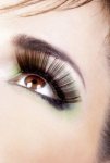 Dark Brown Glitter Eyelashes