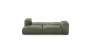 Double Lounger - Leather - Olive - 241CM X 168CM