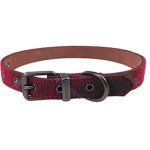 Rosewood Joules Heritage Tweed Leather Dog Collar - Xlarge Waggs Online Pet Shop