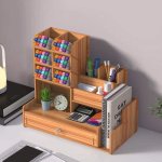 Desktop Organizer With Book Holder