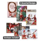Xmas Elf Card With Envelope 6PC