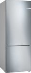 Bosch Series 4 Freestanding Anti-fingerprint Fridge-freezer 530L Brushed Steel