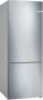 Bosch Series 4 Freestanding Anti-fingerprint Fridge-freezer 530L Brushed Steel