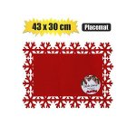 Xmas Table Decor Placement Felt 43X30CM
