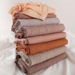 Breathable Stretchable Soft Long Scarf Solid Color Women's Hijab Casual Style Sunscreen Shawl