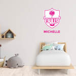Sports Teams - Wall Decals - Blue Bulls Pink