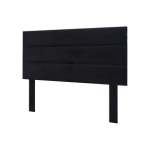Florence 3 Bump Headboard Black
