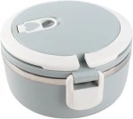 Portable Stainless Steel Lunch Box Insulated Blue Food Container