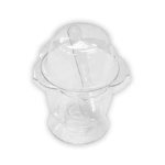Clear Dessert Flower Tub With Lid 100ML Pack Of 5 - Cabfoods.co.za