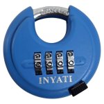 Inyati Disc Combination Padlock Blue 8CM