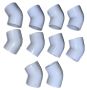 50MM Pvc Swimming Pool Fitting 10 Pack - 45DEG Elbow White