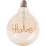 Stellar Lighting Retro Edison Light Bulb G125 Love Warm White LED E27 3W