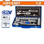24 Piece 1 2" Drive Socket Set WST2L24
