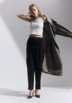 Tapered Tailored Trousers - Black