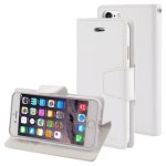 Goospery Sonata Diary Series For Iphone 6 & 6S Horizontal Flip Leather Case With Holder & Card Slots & Wallet White