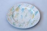 Blue & Yellow Splash Underplate – 33CM