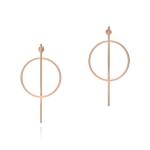 Celestial Bar Earrings - 18KT Rose Gold Vermeil