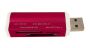 USB Card Reader All-in-one - Pink
