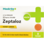 Honey Lemon Zeptaloz Lozenges 8 Pack