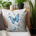 Cerulean Symphony Butterflies Luxury Scatter By Nathan Pieterse