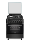 Ferre 60×60 2 Burner 2 Elect Plate Freestanding Gas electric Cooker Matt Black F6TX22E5.MB