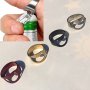 1PC Opener Bottle Cap Opener Ring For Beer Portable And Personalized Bar And Soda Opener Bar Supplies Household Bottle Opener Accessories