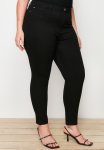 Plus Black High Waist Skinny Jeans