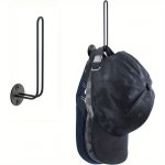 Versatile L-shaped Wall Mounted Hat Rack - Space-saving Baseball Cap & Clothes Organizer Perfect For Home Decor & Gifts Hat Rack