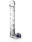 Luxy 11 Inch Crystal Clear Spiral Dong